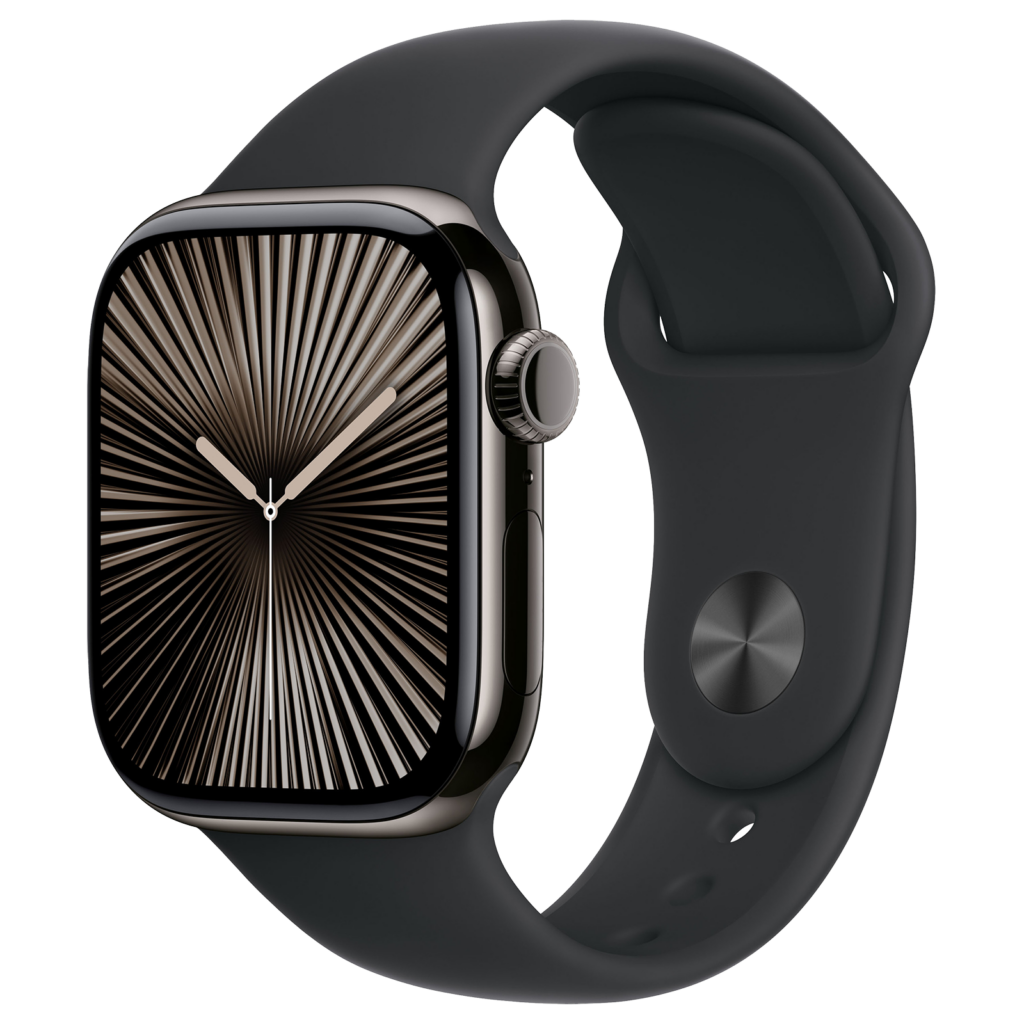 Refurbished Apple Watch Series 10 Titanium Zwart - Prof PC