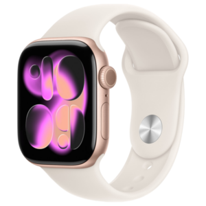 Refurbished Apple Watch Series 11 in rosegoud met sportband
